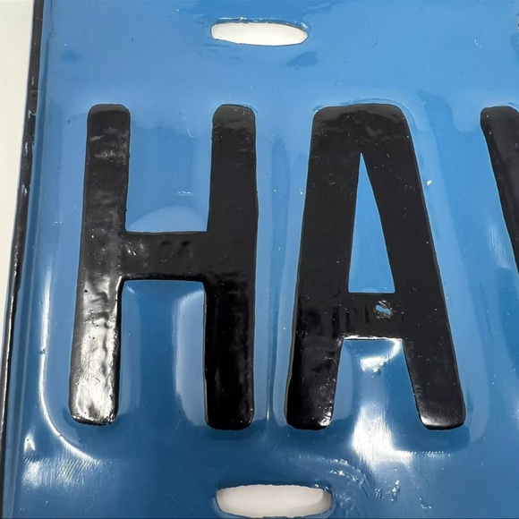 Vintage Cuba License Plate Custom Havana Spellout Blue Black 11.5” X 5.5” - Picture 2 of 11